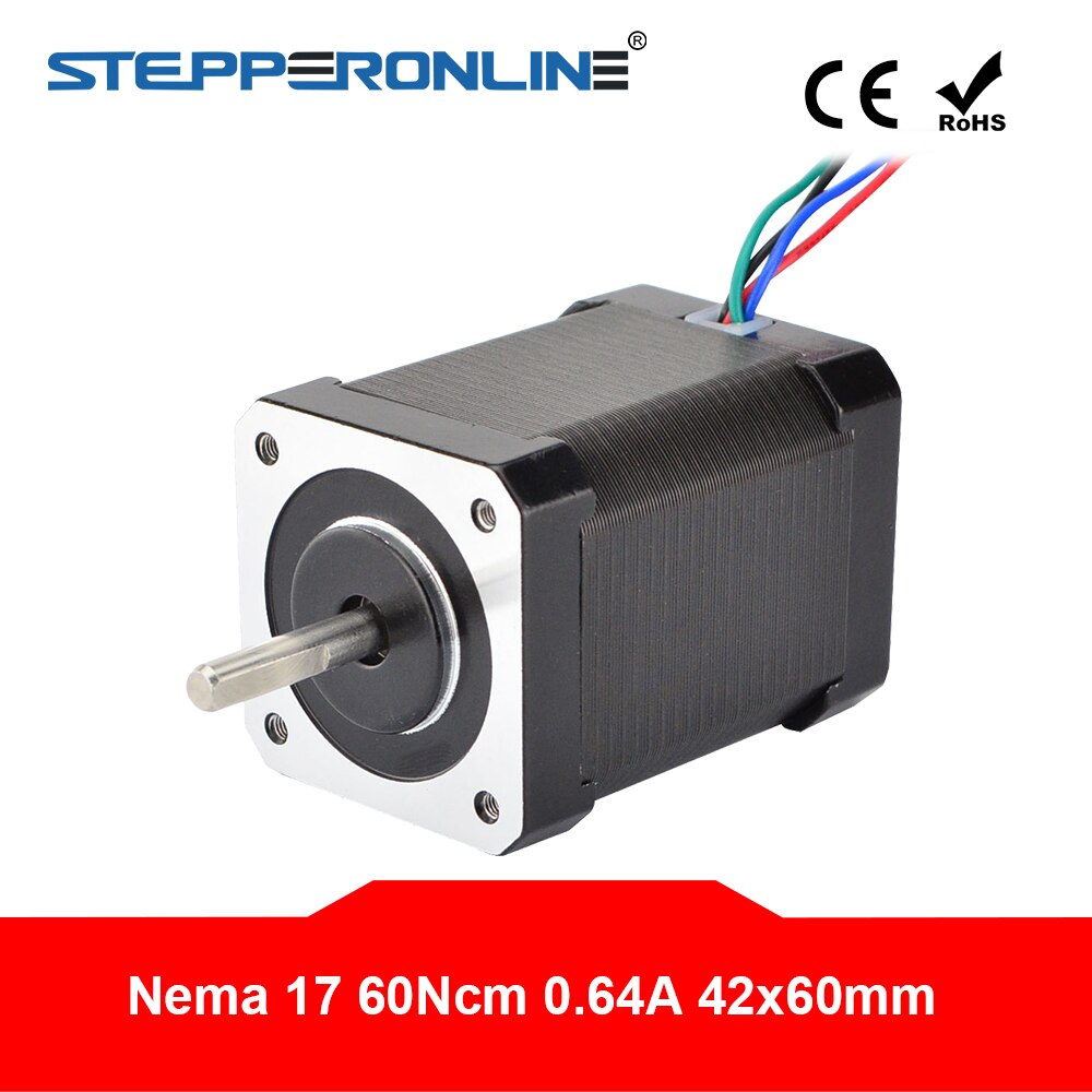 Nema 17    ũ 60Ncm(85oz.in) 42  60mm 4-lead 0.64A for CNC 3D   